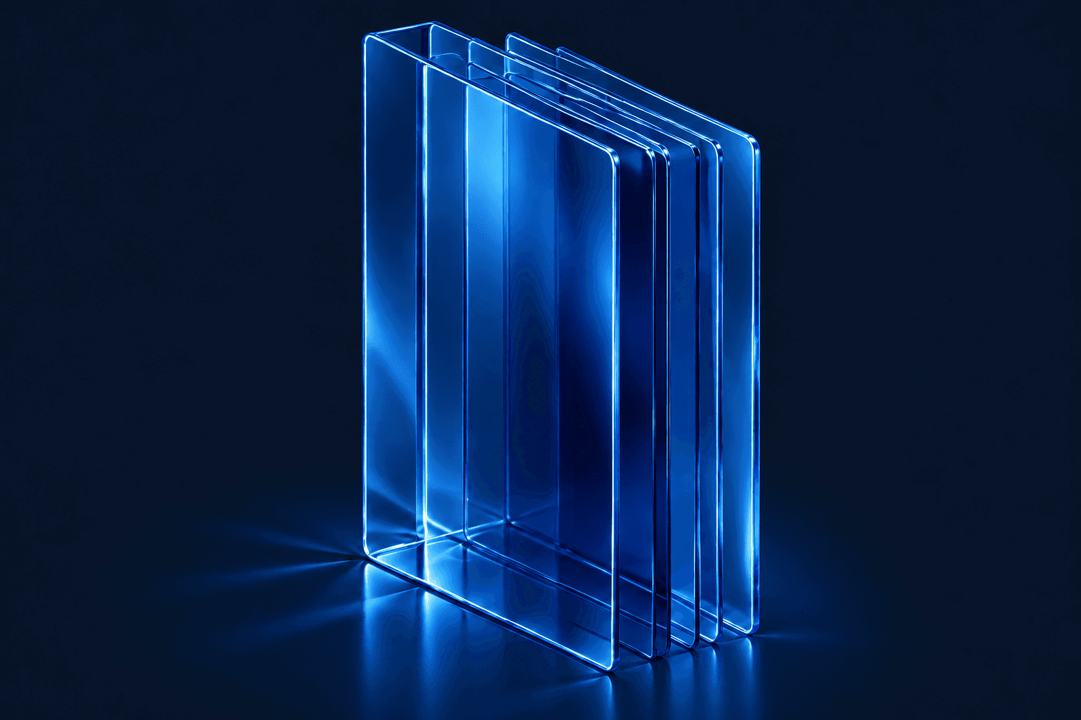 Tax point Accounting glass panes sculpture