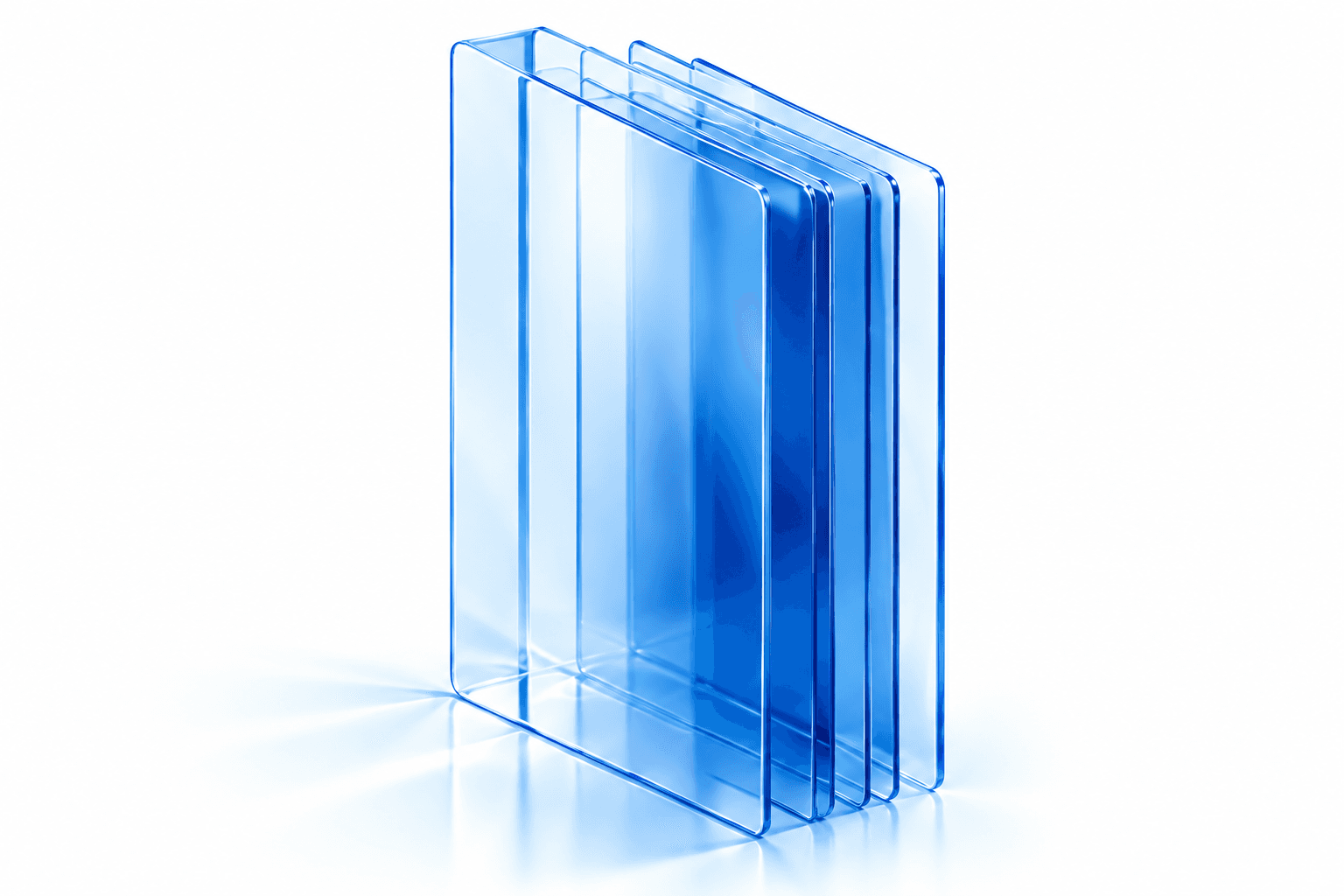 Tax point Accounting glass panes sculpture