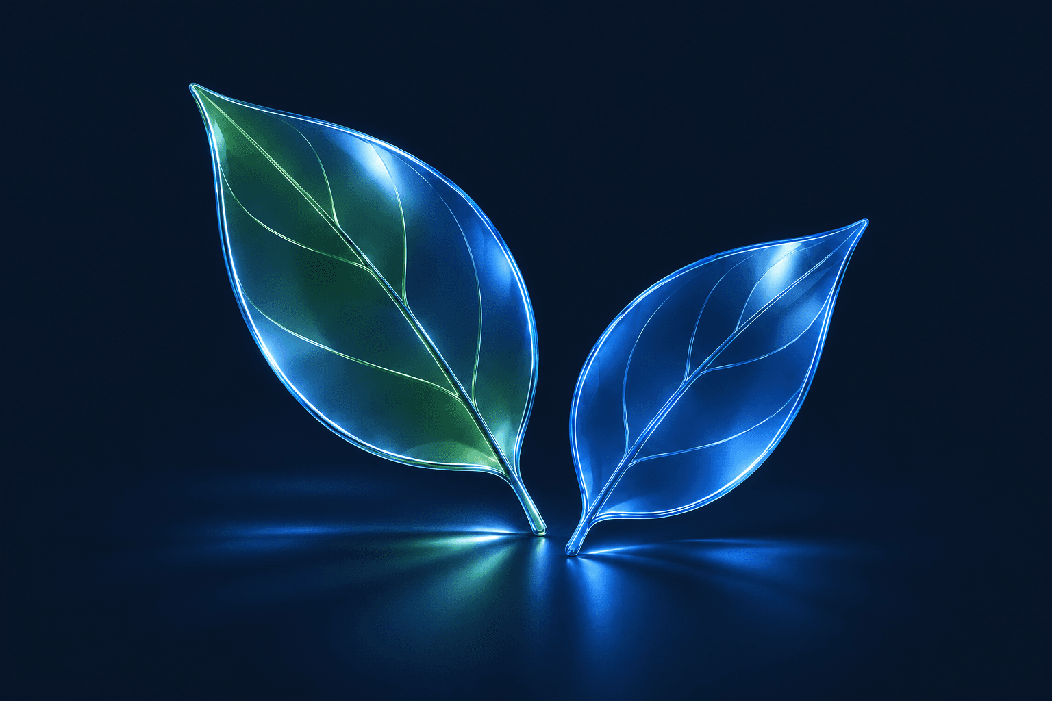 Tax point environmental sustainability glass leaves sculpture