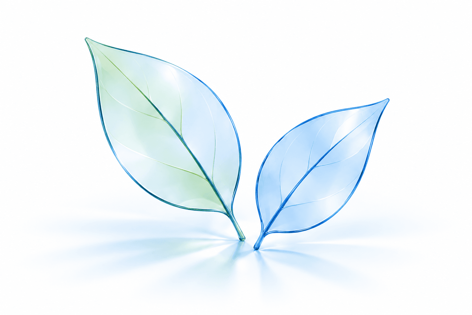 Tax point environmental sustainability glass leaves sculpture