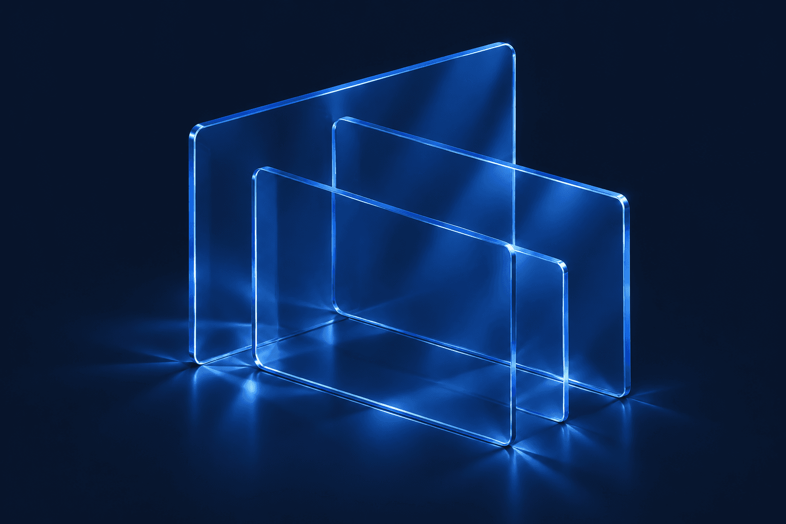Tax point ethical practices upright glass panes sculpture