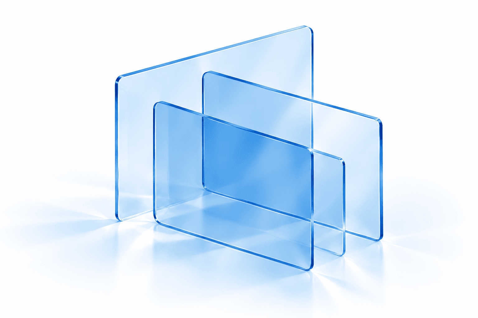 Tax point ethical practices upright glass panes sculpture